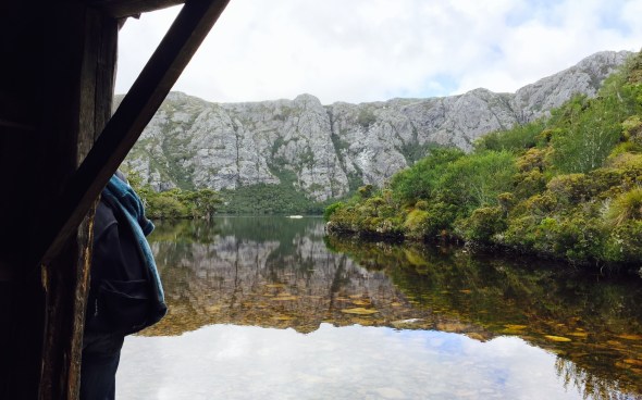 Crater Lake from inside the old Boat Shed