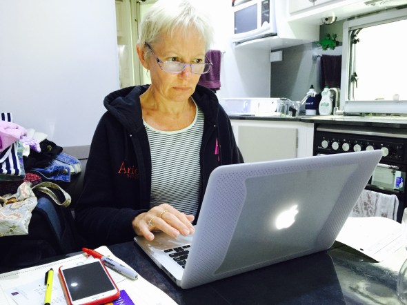 Work, Work, Work.... Not the usual happy smile.