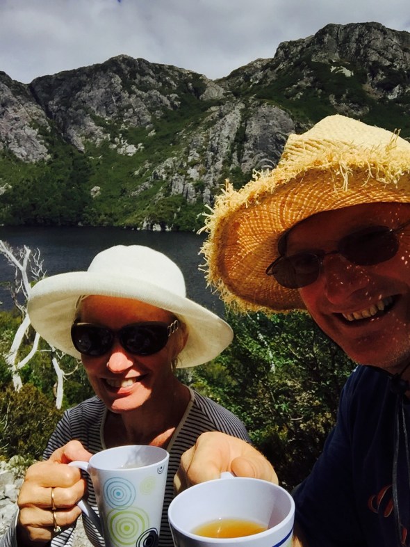You've seen Selfies & Wefies, well this is a Cupateafie at Crater Lake