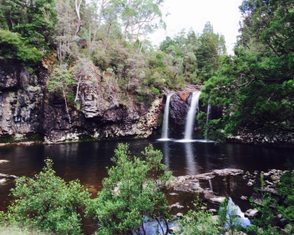 Pencil Pine Falls from the other side
